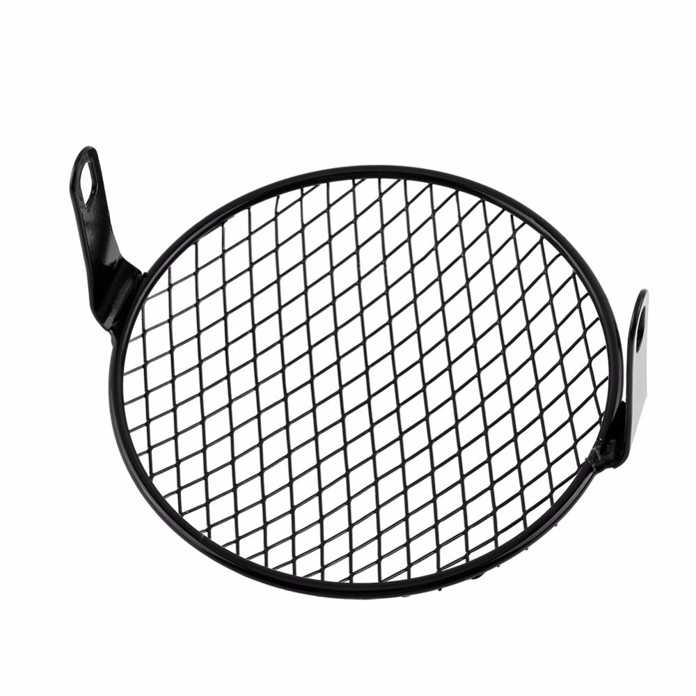 Motorcycle Grill Diamond Side Mount Headlight Cover Mask For Cafe Racer Headlight Cover Mask Headlight Grill Cover