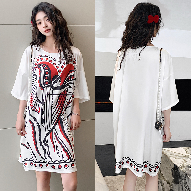 Satijnen Nachtjapon Vrouwen Nachtkleding Chiffon Nachtjapon Kawaii Lingerie Gewaad Vest Sexy Nachtkleding Zijde Slaap Tops Zomer 2022: Greek Gods