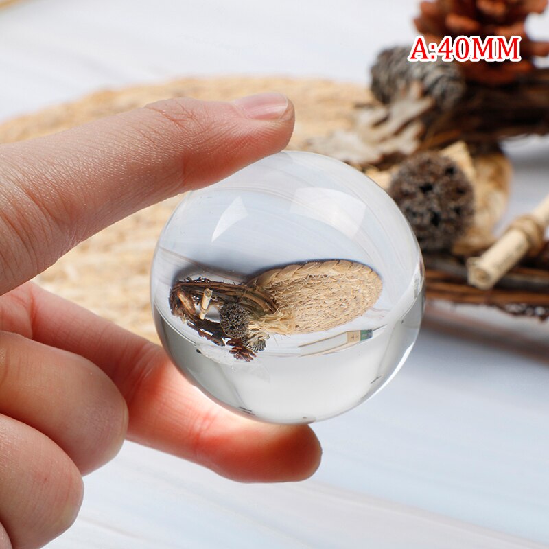 Crystal Ball Large Transparent Crystal Ball Lucky Rainbow Photo Crystal Ball: A