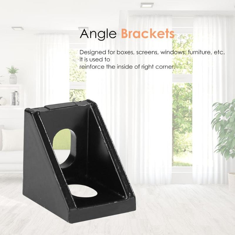 10 Pieces Aluminum Corner 20x20 L Shape Right Angle Support Connector Extrusion Industrial Aluminum Profile 0.9 x 0.6cm