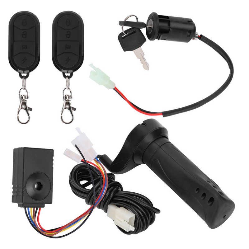 Electromobile Alarm/Set Anti‑theft Alarm Afstandsbediening Met Lengte Kabel Gashendel Elektrische Deurslot Alarm