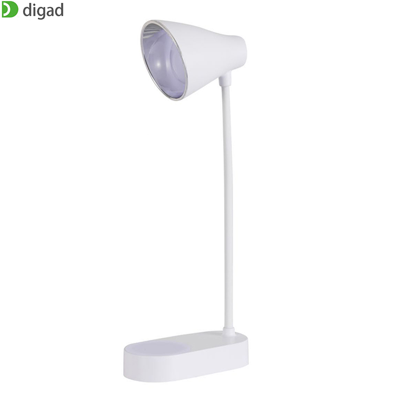 Innovative Dual Lamp USB Charging 5 Stops Cold/Warm Light Table Lamp Desk Table Light Led Desk Lamps Flexo Flexible Lamp: 20LED Lamp bea