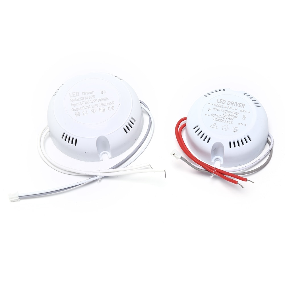 1 Pcs 220v Round Driver 24W 36w LED Driver ceiling Driver Lighting Transform For LED Downlights lights