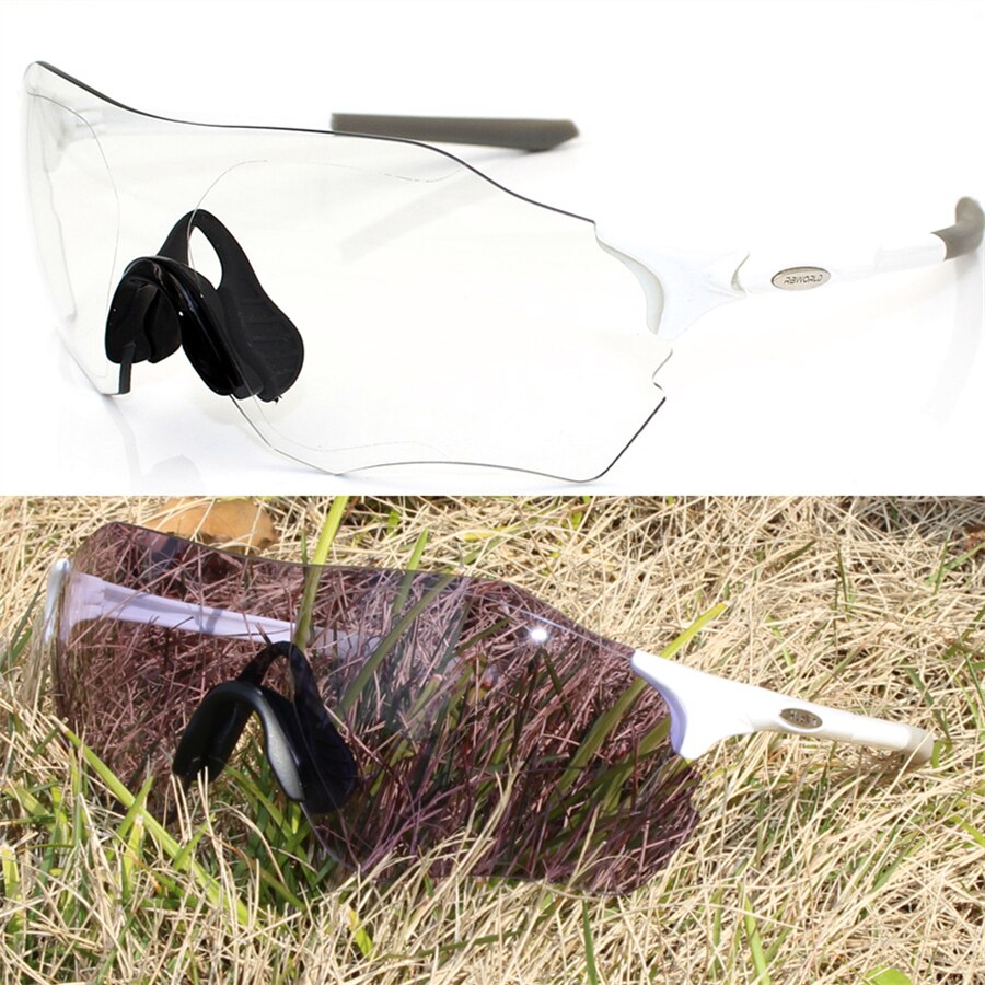 Fotokromiske solbriller auto linse  tr90 sports cykling misfarvning briller mænd kvinder mtb vej cykel cykel briller: 1