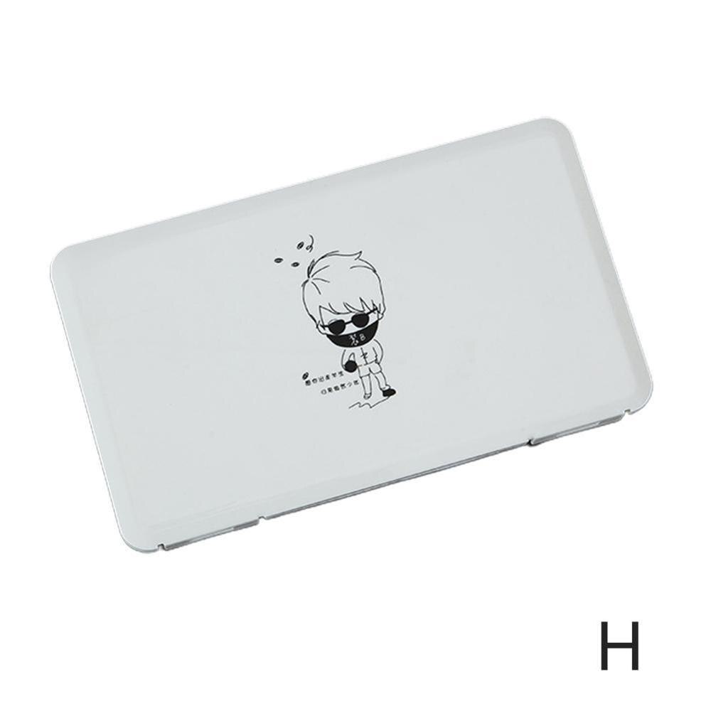 Portable Dustproof Moisture-proof Storage Box Mask Box Temporary Folder Student Storage Mask Case Band-aid Box Storage: H