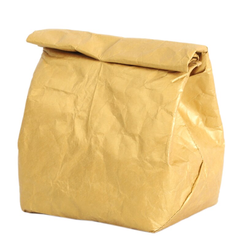 Sacs à Lunch en papier marron réutilisables, boîte à Lunch isolée, Film d'aluminium DuPont, sac de glace pour pique-nique, étanche: Default Title