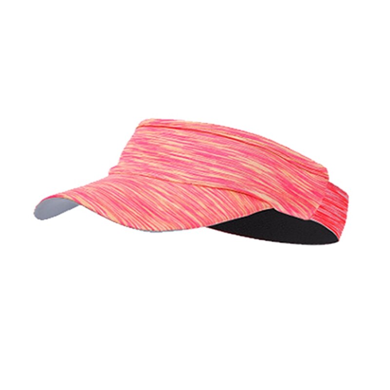 Summer Sports Visors Striped Sunshade Beanie Hat Elastic Unisex Hollow Cap for Hiking Camping Running Tennis: RH