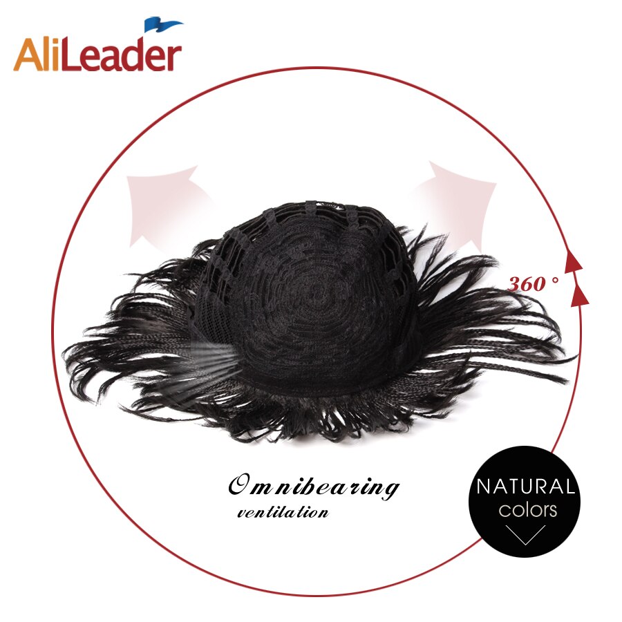 AliLeader-micropeluca trenzada para mujer, pelucas de cabello corto negro, caja trenzada de ganchillo, trenzas, estilo Bob, pelucas sintéticas para verano