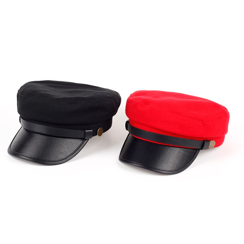Sombrero hexagonal de estilo moderno para hombre y mujer, gorro Unisex de algodón de Color sólido, Boina de vaquero de , tela de doble capa