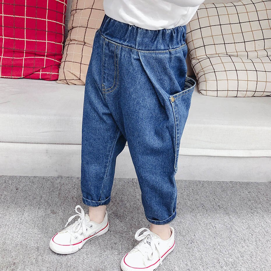Girls Jeans Solid Color Harem Jeans Kids Girl Toddler Children's Jeans Spring Autumn Children's Jeans Clothes
