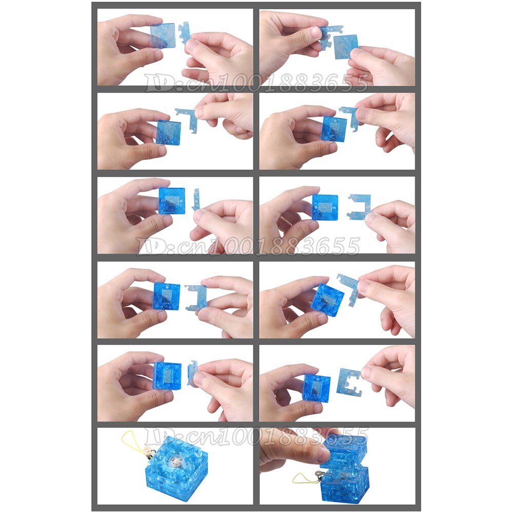 -selling de magie van vervorming 3d stereoscopische kristal puzzel. vechten plastic voor kinderen educatief speelgoed