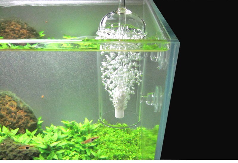 CO2 diffuser atomizer bubble counter 2 in 1 VIV mini nano glass ADA style water plant fish tank