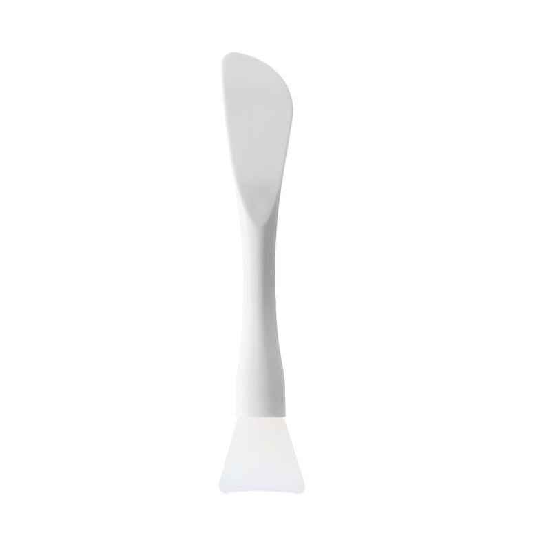 1Pcs Silicone Facial Mask Brush Soft Head with Scraper Integrated Dual-use Mud Film Brush DIY Film Adjusting Beauty Tool Beauty: Blue