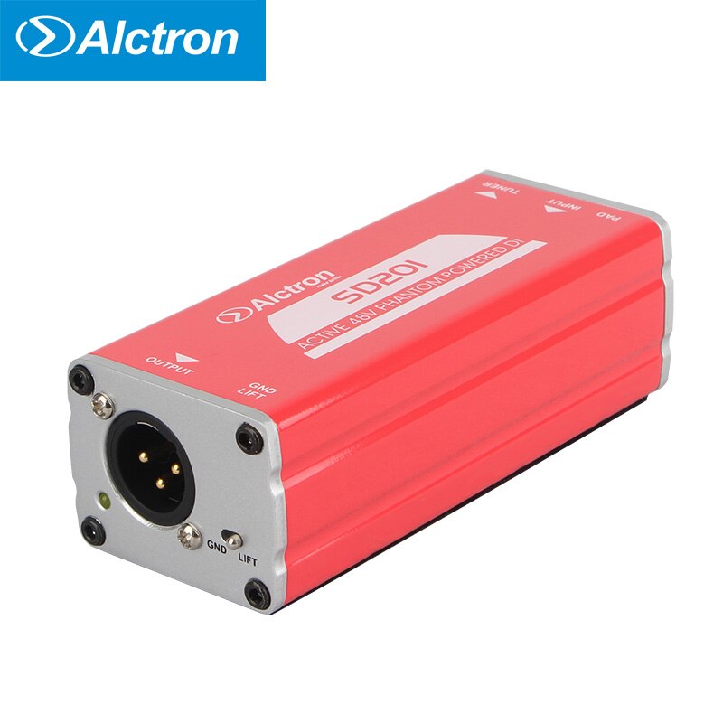 Alctron SD201 instruments active DI box, 48V phantom power supply…