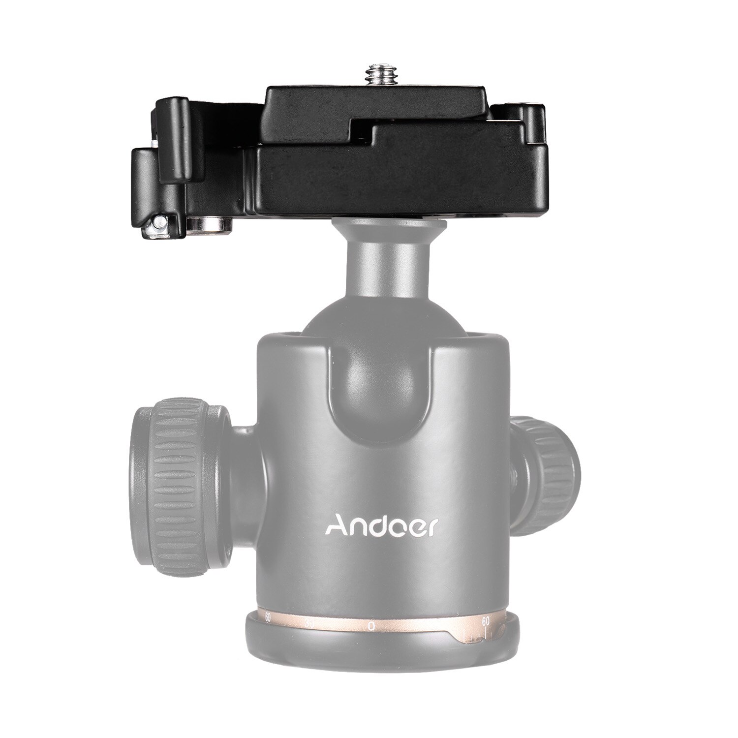 Andoer schnell Freisetzung Platte QR Platte Adapter Aluminium Legierung mit 1/4 Zoll Schraube für DSLR Kamera Smartphone Stativ Einbeinstativ