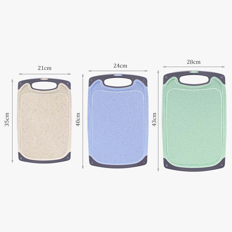 La planche à découper en plastique antidérapante bloque le tapis de Table accrochant le trou Ultra-mince Camping fruits légumes planche à découper outil de cuisine