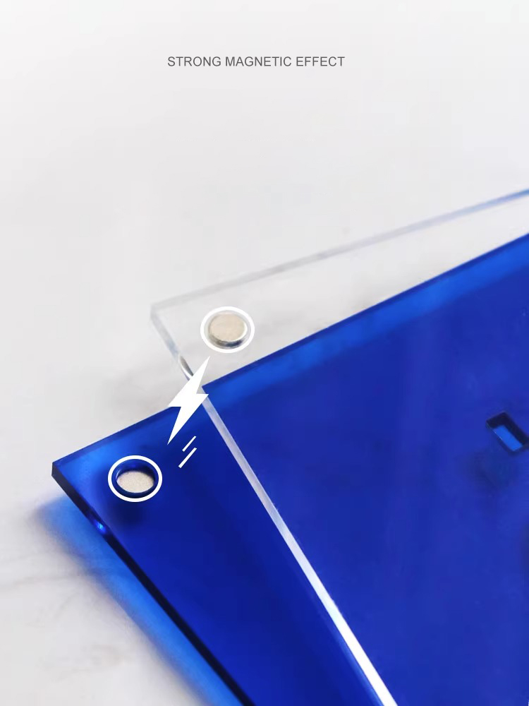 Acryl Bilderrahmen klare Bilderrahmen mit Ständer, Magnet rahmen Acryl Lucite rahmen los für Heimat Sekretariat Schreibtisch-Anzeige