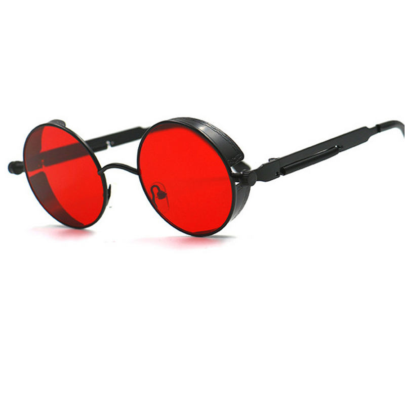 Classic Gothic Steampunk Sunglasses Women Brand Vintage Round Metal Frame Sun Glasses Female Male UV400: 8