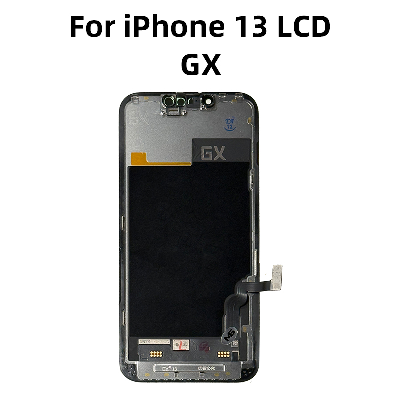 GX LCD Pantalla Display OLED For iPhone X XS XSMAX 11 12PRO 12mini 13 14 PRO MAX 14PULS Digitizer Touch Screen True Tone: Yellow Green