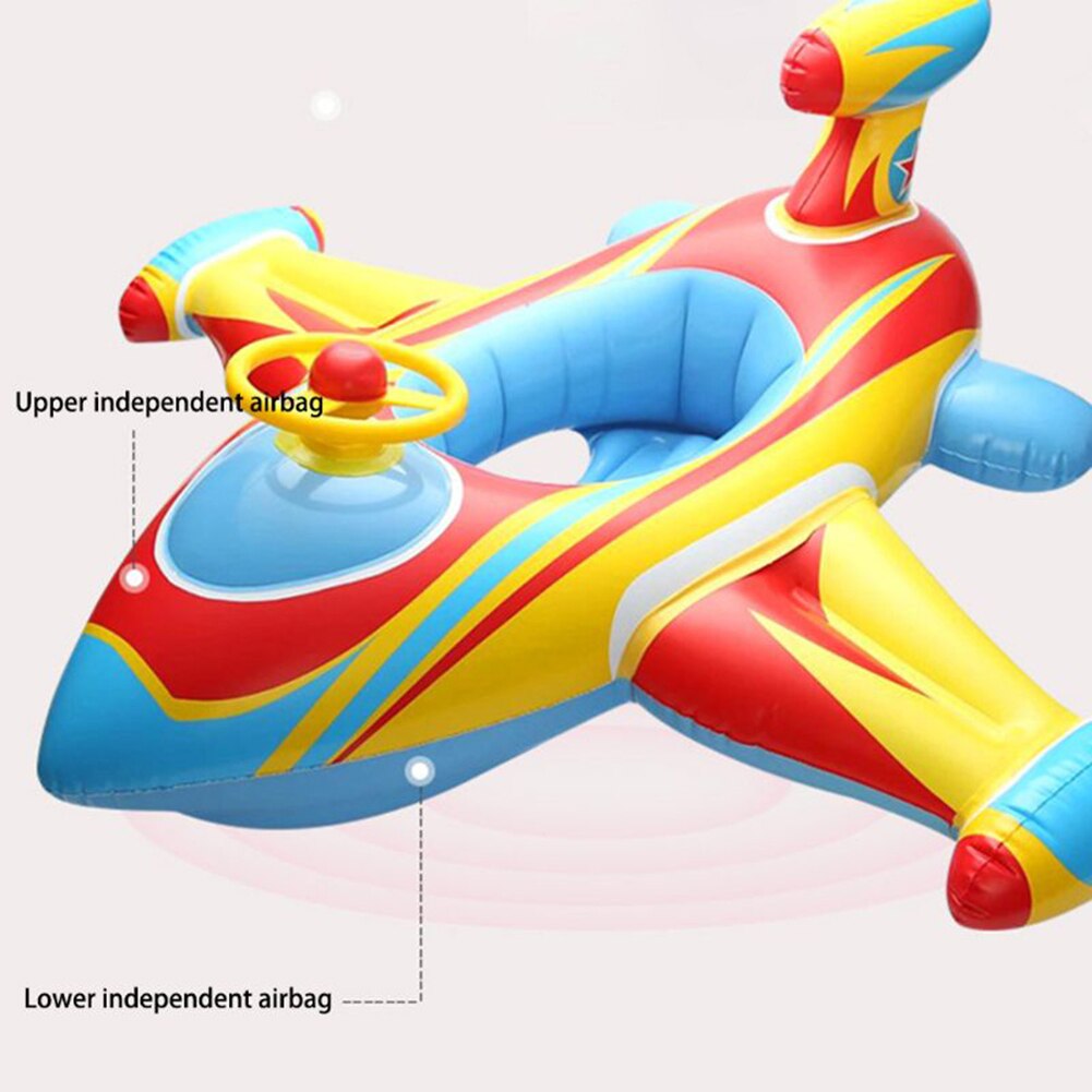 Aufblasbare Flugzeug Schwimmen Ring Sitz Schwimm freundlicher freundlicher Sicherheit Strand Spielzeug