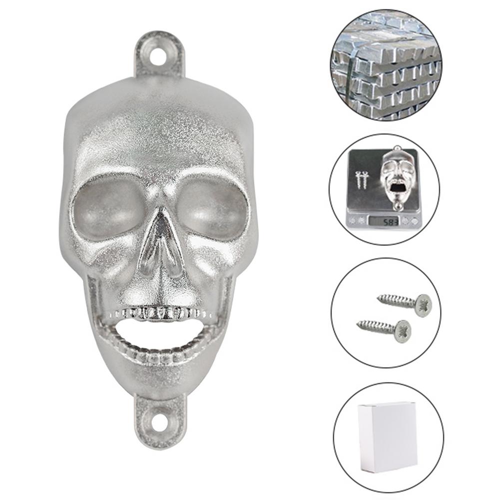 Halloween Party Wall Hanging Horror Skeleton Ghost Head Shaped Beer Bottle Opener For Home Bar