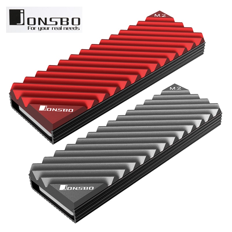 Jonsbo-disipador de calor M.2 SSD NVMe, disco duro de aluminio M2 2280 SSD, disipador de calor con almohadilla térmica para ssd m2, Junta térmica para PC de escritorio