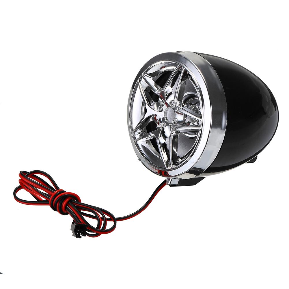 12V A Pair Bluetooth Motorcycle MP3 Player Speaker ATV Alarm Handlebar Radio