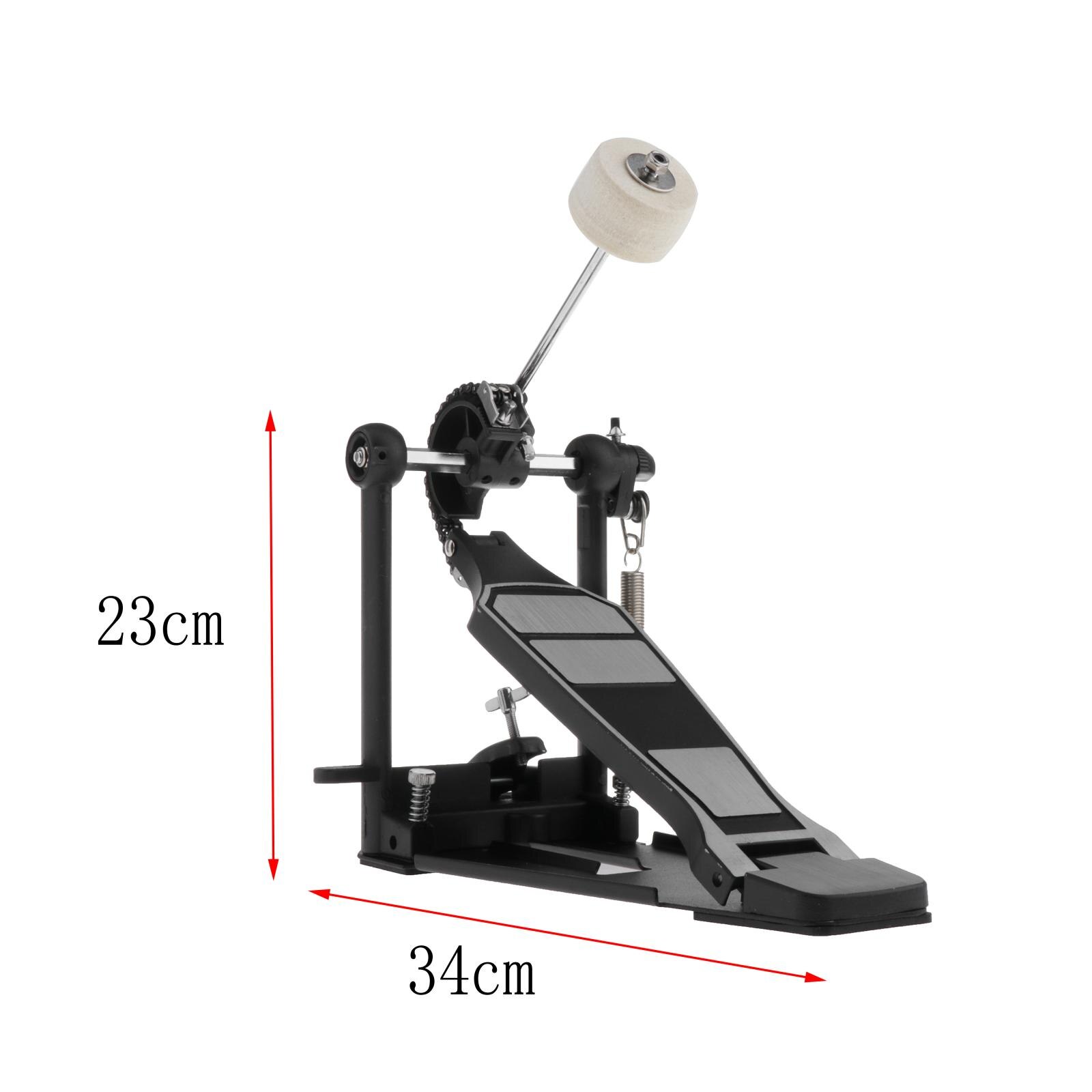 Metal Kick Single Bass Drum Pedal Dual Chain Drive Foot Pedal Percussion Kit Mute Pedals