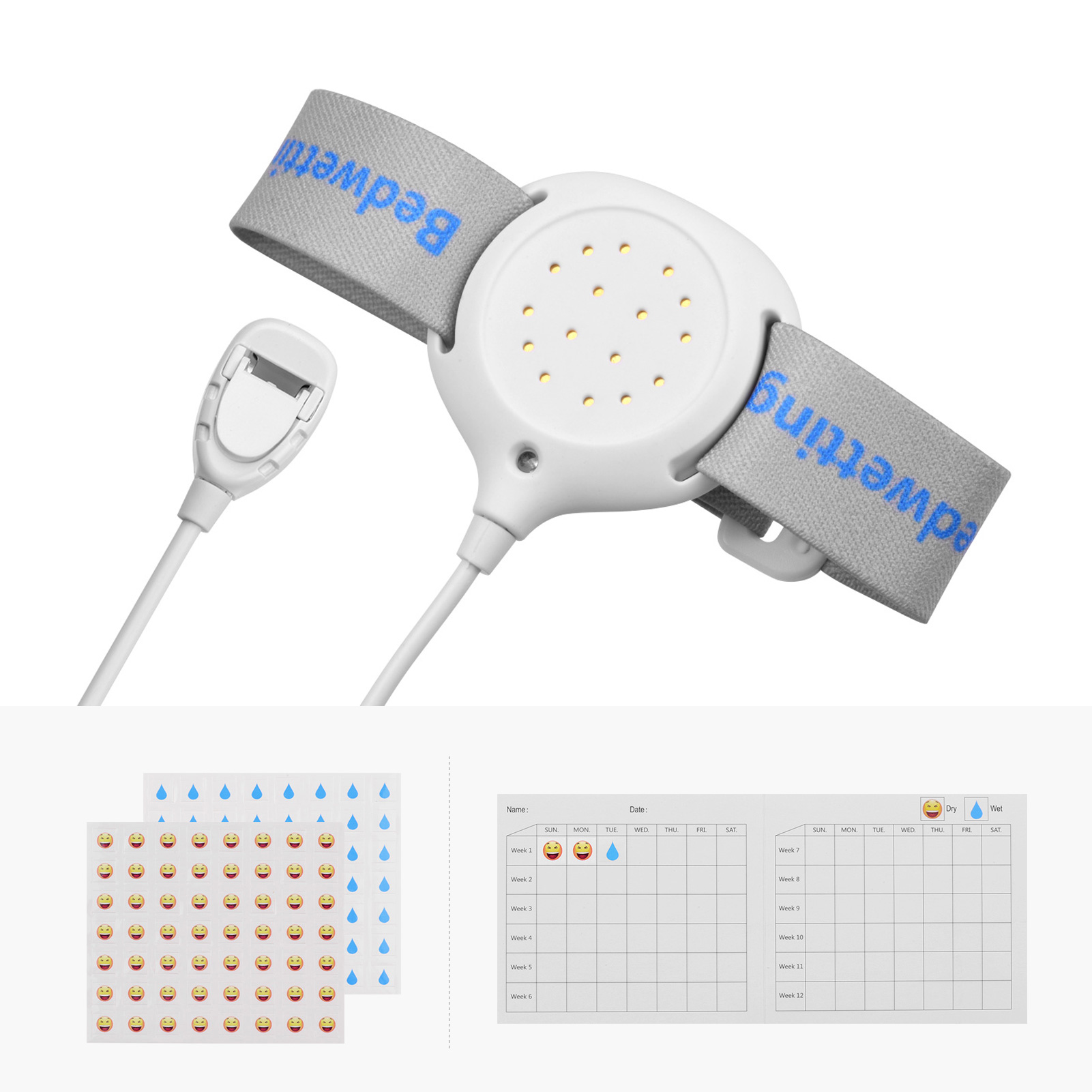 Plaswekker Pee Alarm Enuresis Sensoren Forkids Zindelijkheidstraining Ouderenzorg Met Geluid Trillingen Led Licht Indicator Herinneren