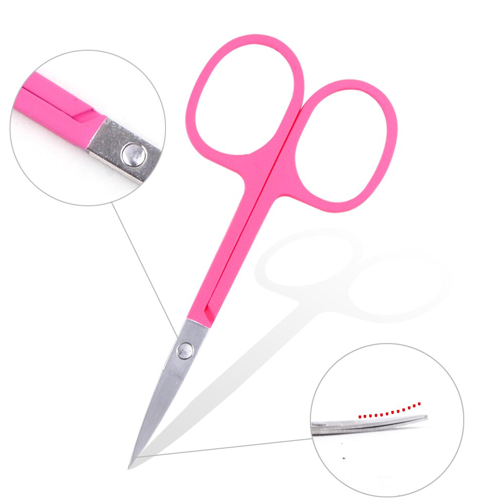 Nail Cuticle Scissors Manicure Curved Tip Nails Scissors Cuticles Remover Cutters Skin Nose Eyebrow Scissors Makeup Beauty Tool