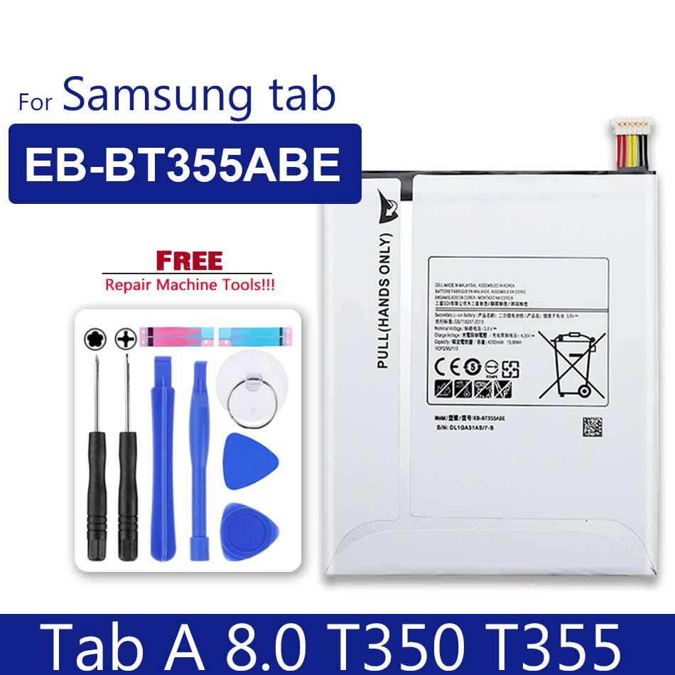 Tablet Battery For Samsung Galaxy Tab 2 3 4/Tab S S2 S3/tab A/tab E (7.0 8.0 8.4 9.6 9.7 10.1 10.5) For Pro 8.4/Note 8 10.1 12.2