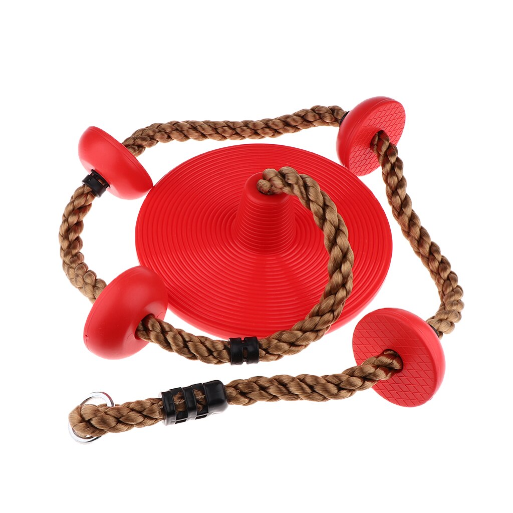 Kinderen Peuters Klimmen Touw Met Seat Rood Voor Boom, Huis Dak, Outdoor Gym Klimrek Kit