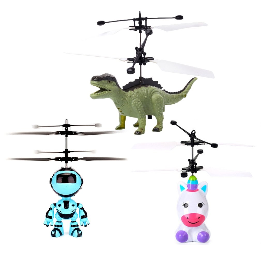 Robot suspension induktion fly børns suspension legetøj belysning legetøj helikopter flyvende legetøj genopladelig drone