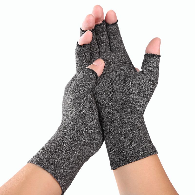 Vrouwen Mannen Artritis Compressie Handschoenen Vingerloze Gewrichtspijn Opluchting Reumatoïde Artrose Hand Polssteun Therapie Wanten