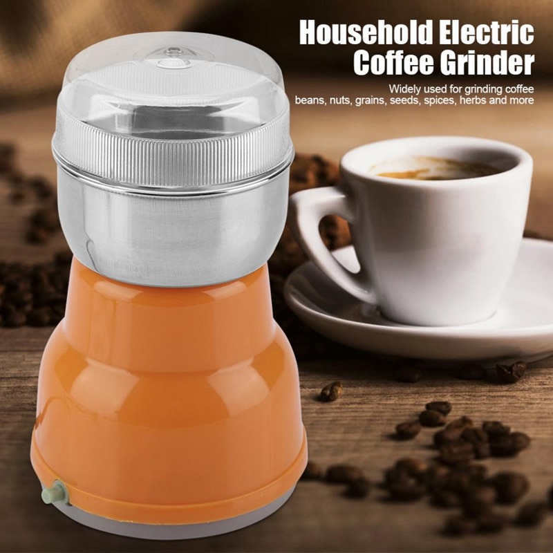 Elektrische Rvs Koffieboon Grinder Home Slijpen Freesmachine Koffie Accessoires-Eu Plug