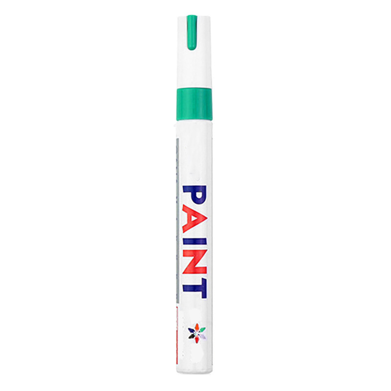1 stück Bunte Permanent Farbe Marker Wasserdicht Weiß Marker Reifen Lauffläche Gummi Stoff Farbe Metall 12 Farben Farbe Marker Stifte: green