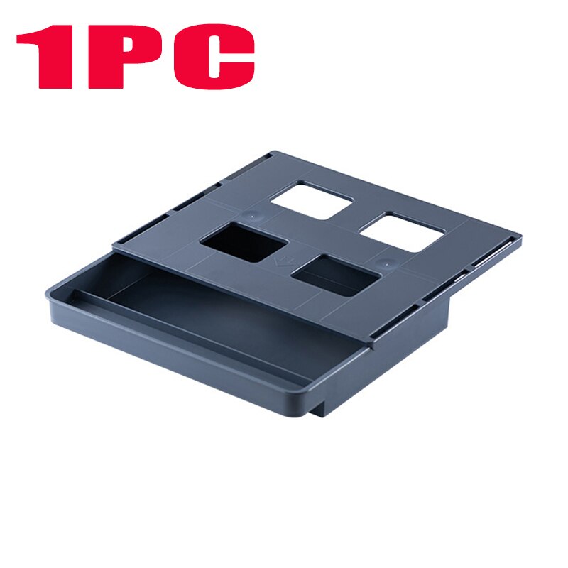 Self Stick Pencil Tray Under Desk Drawer Organizer Table Storage Box Self-adhesive Hidden Organizer Office Stationery Organizer: 1pcs 03 big