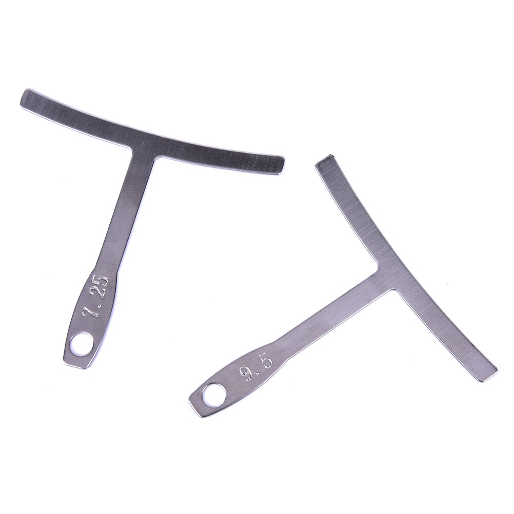 9pcs/set Guitar Metal Under String Radius Gauge Luthier Stainless Steel Tools Parts