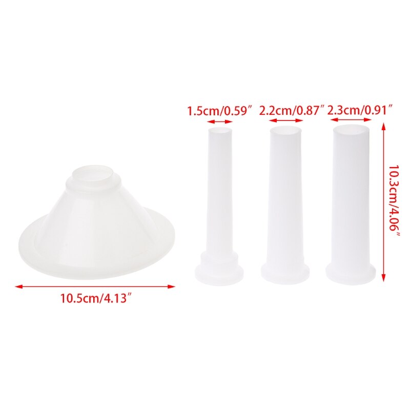 En plastique #32 taille hachoir à viande saucisse bourrage Tube corne entonnoir pour remplir la viande directe