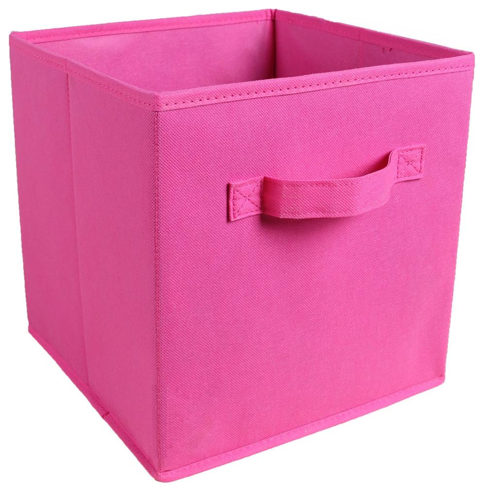 Kubvikbar non-woven tyg förvaringslåda hopfällbar tygförvaring kub korg lådor leksaker organisatör behållare lådor: 10