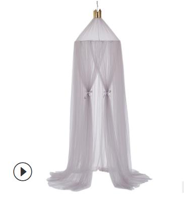 Di nuovo modo Del bambino Retine E Zanzariere Principessa cupola Letto A Baldacchino per Bambini Biancheria Da Letto Rotondo Del Merletto di Zanzara Netto per Il bambino Che Dorme 7 colori: leggero grigio