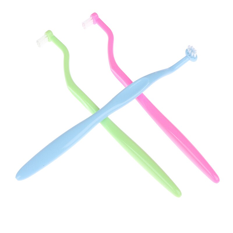 1Pcs Orthodontische Tandenborstel Wees En Platte Kop Zachte Haar Correctie Schone Tanden Kloof Floss Mondhygiëne Tanden Braces