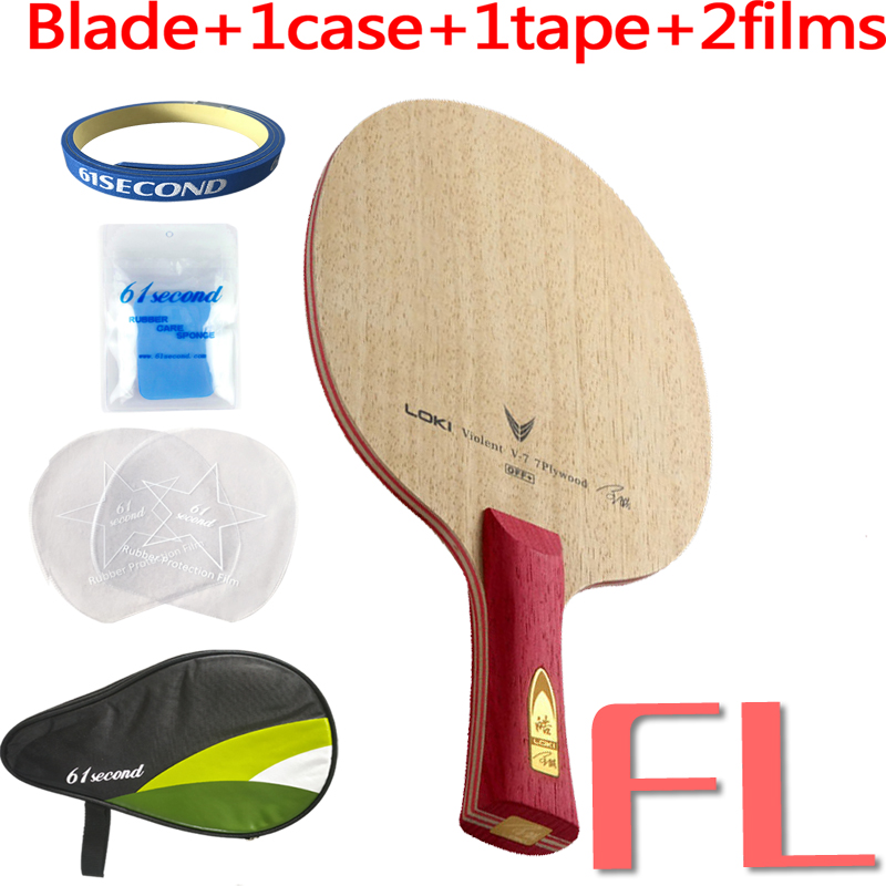 Wang Hao LOKI V7 CLCR 7 Holz Tischtennis Klinge/Klingeln pong klinge/tischtennis Schläger: FL mit HM Fall