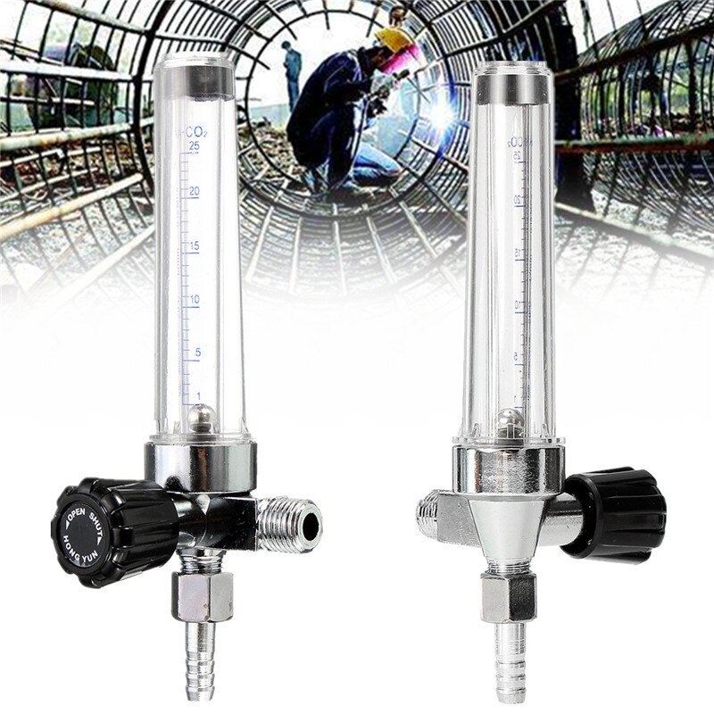 7mm 1/4pt 0.15 mpa mig flowmåler gas argon ar /co2 regulator svejsesvejsning