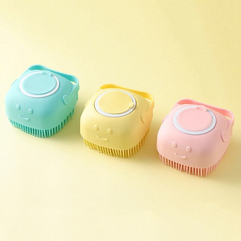 Baby siliconen badborstel shampoo vuilverwijdering zachte borstels wrijven rug exfoliërende massage lichaamsreiniging accessoires