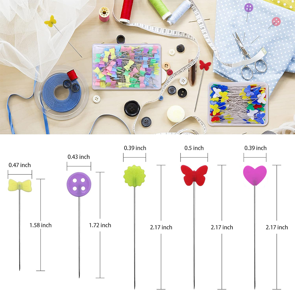 100 Uds. Alfileres de costura, alfileres de retales para bordado, herramientas para acolchar, bordado, aguja de costura, accesorios de costura DIY, herramientas
