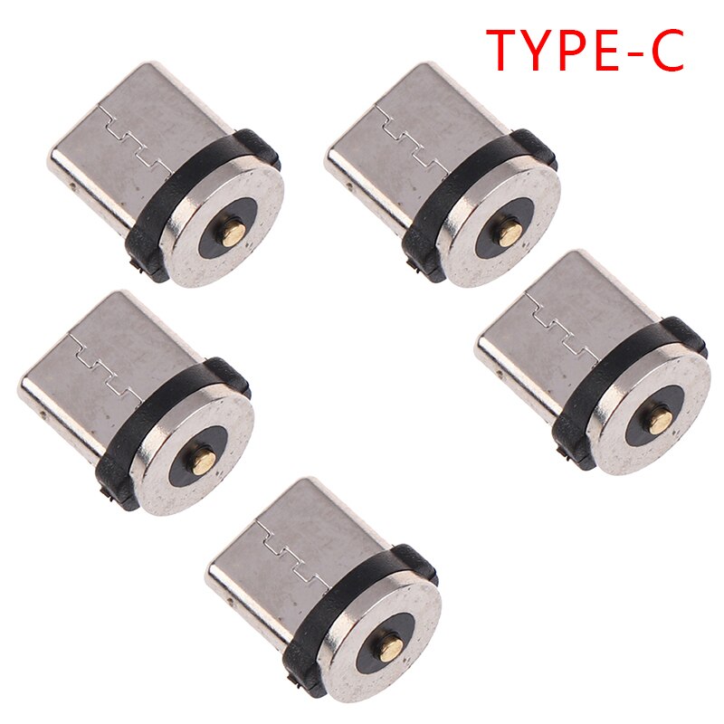 5Pcs Mobiele Telefoon Oplader Magnetische Datakabel Hoofd Oplaadkabel Adapter 5Pcs Android/TYPE-C/Apple Adapter: B