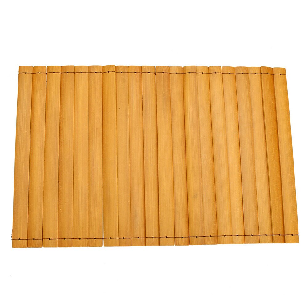 Portable Food Serving Bedroom Anti Slip Flexible Sofa Armrest Tray Couch Placemat Coaster Insulation Mat Natural Wood Foldable
