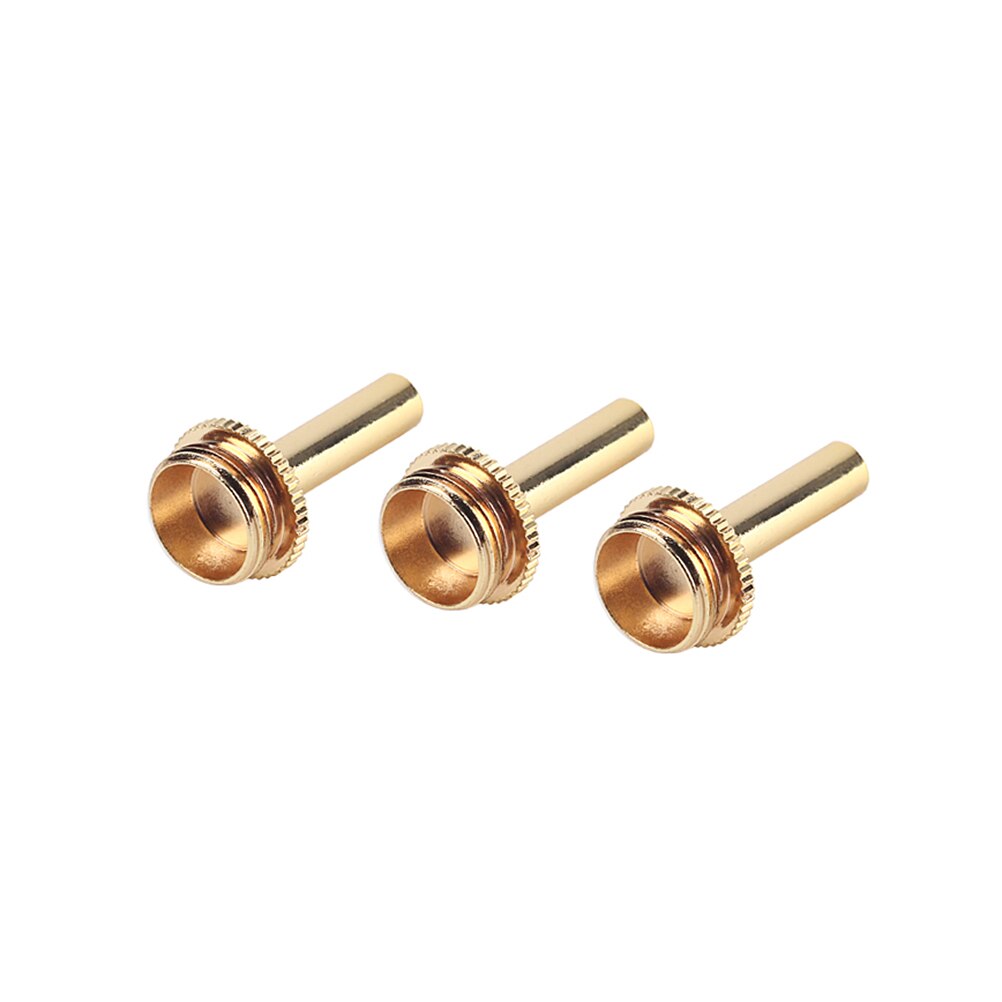 3 uds. Biela de trompeta Cobre dorado CB06, herramienta de reparación de pistón, válvula, llave, tornillo, partes de trompeta para instrumento de latón