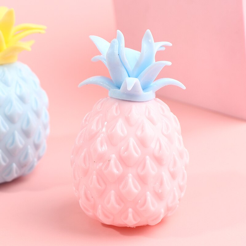 Rolig mjuk ananas anti-stress boll leksak för barn, vuxen fidget squishy antistress kreativitet sensorisk leksak
